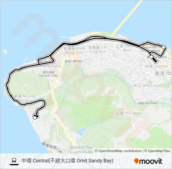 HR88 Bus Line Map