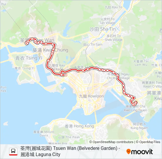 40 Bus Line Map