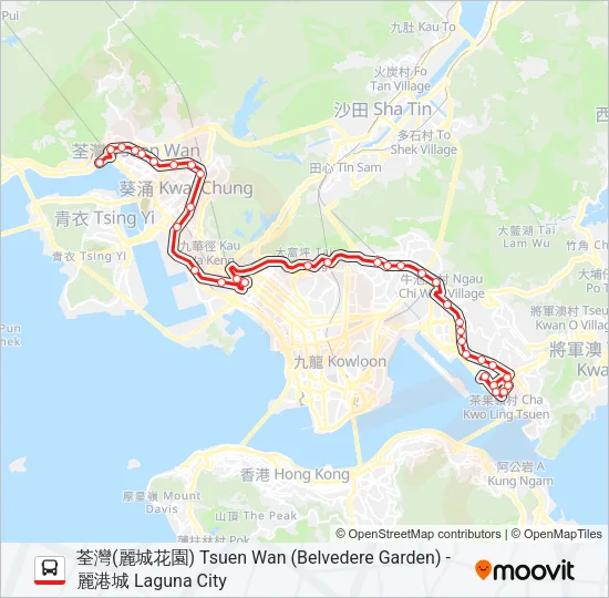 40 Bus Line Map