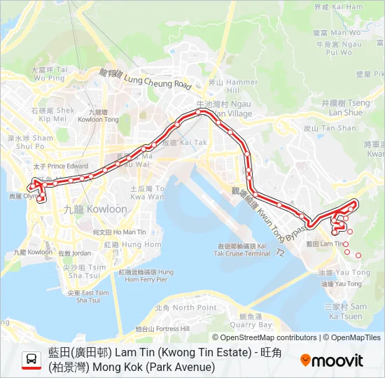 16 Bus Line Map