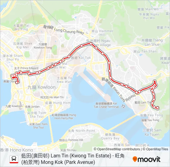 16 Bus Line Map