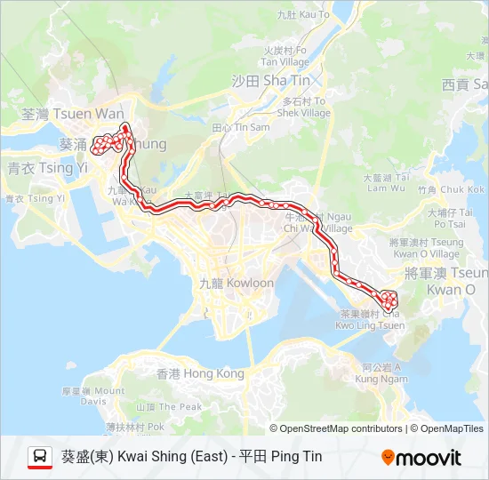 38 Bus Line Map
