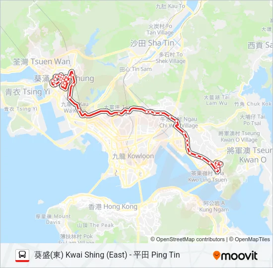 38 Bus Line Map