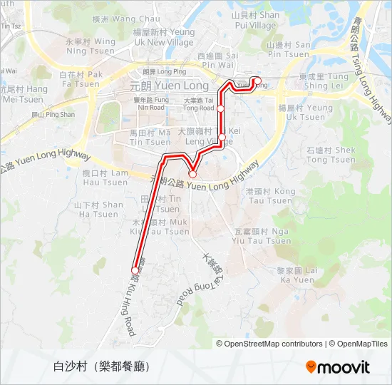56A Bus Line Map