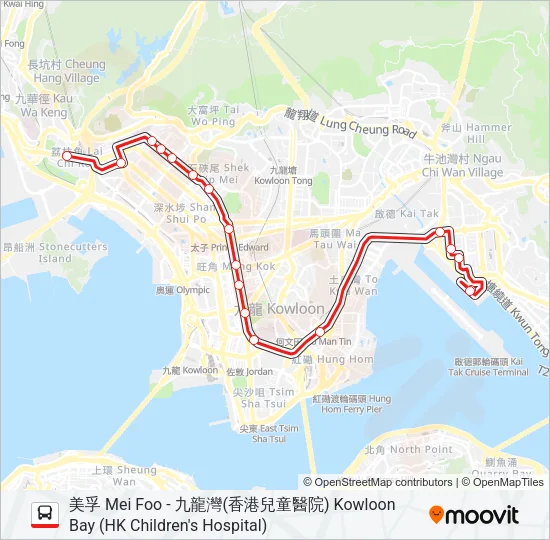 X6C Bus Line Map
