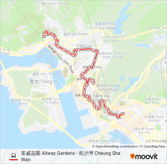 30 Bus Line Map