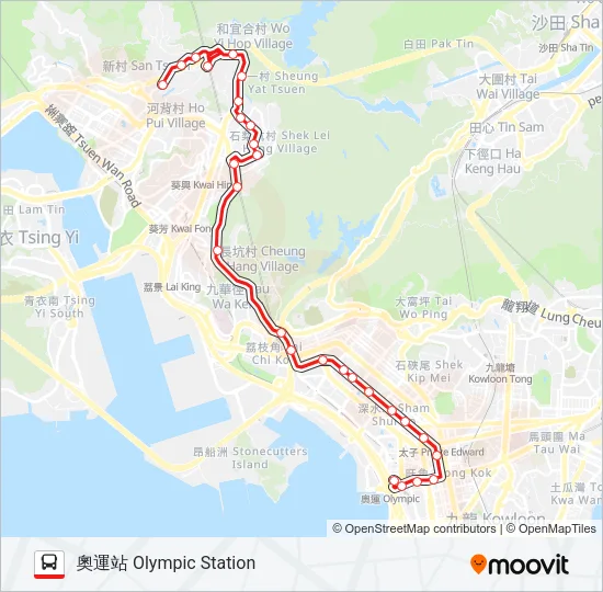 32 Bus Line Map