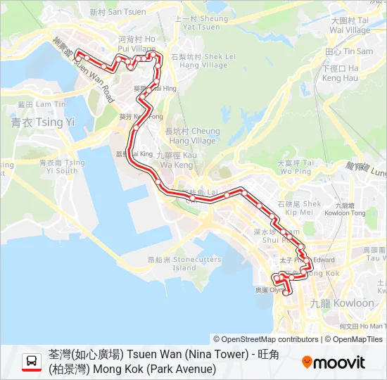33A Bus Line Map