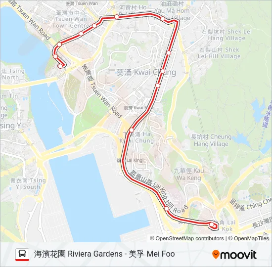 38A Bus Line Map