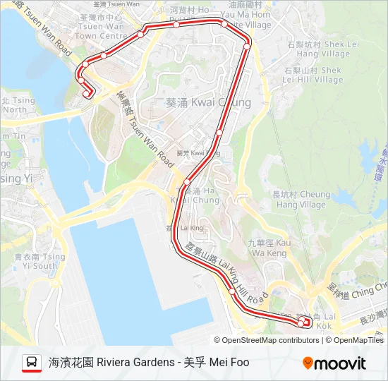 38A Bus Line Map