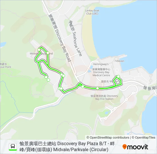 N3/2 Bus Line Map