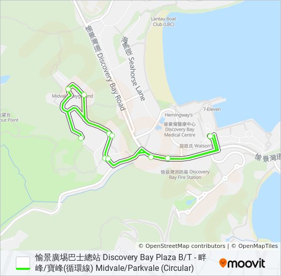 N3/2 bus Line Map