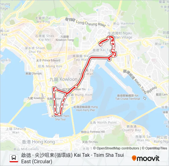 224X Bus Line Map