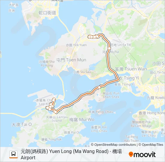 E36S Bus Line Map