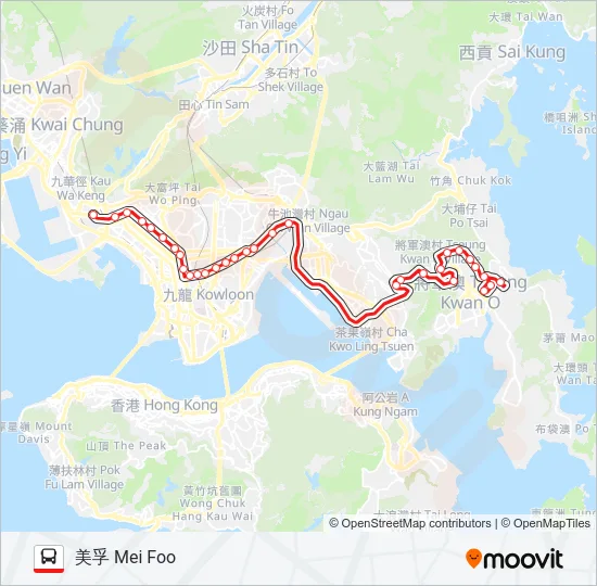 98C Bus Line Map