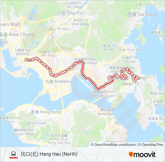 98C Bus Line Map