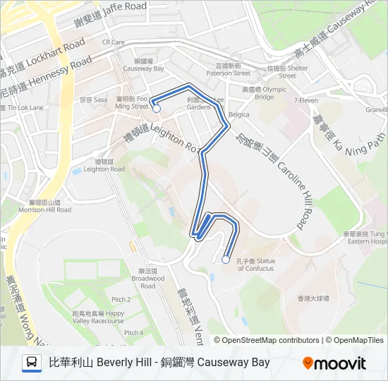HR51 Bus Line Map