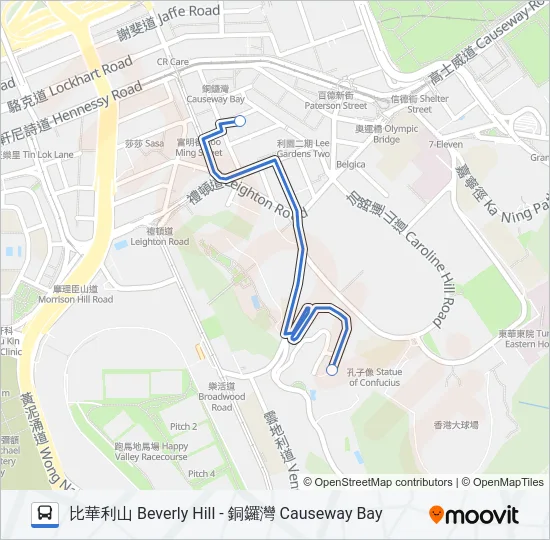 HR51 Bus Line Map