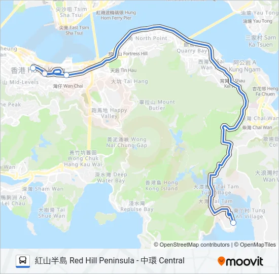 HR59 Bus Line Map