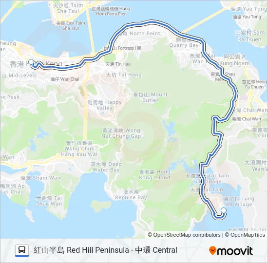 HR59 Bus Line Map