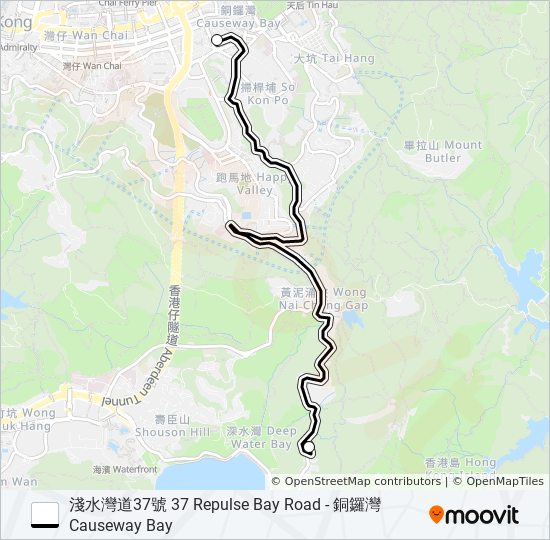 HR60 bus Line Map