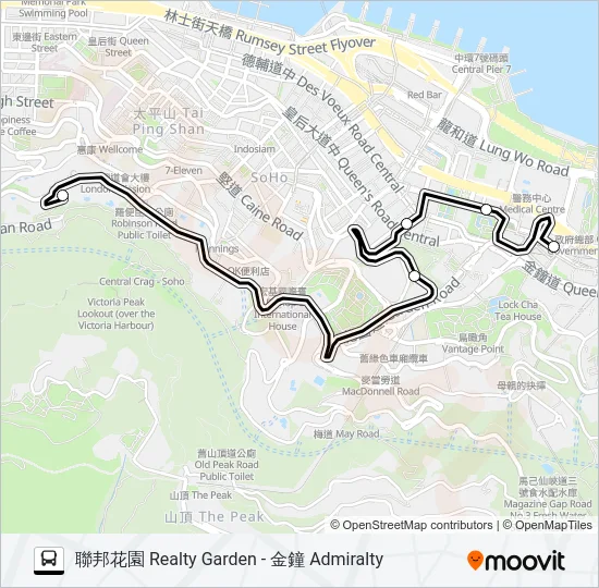 HR62 Bus Line Map