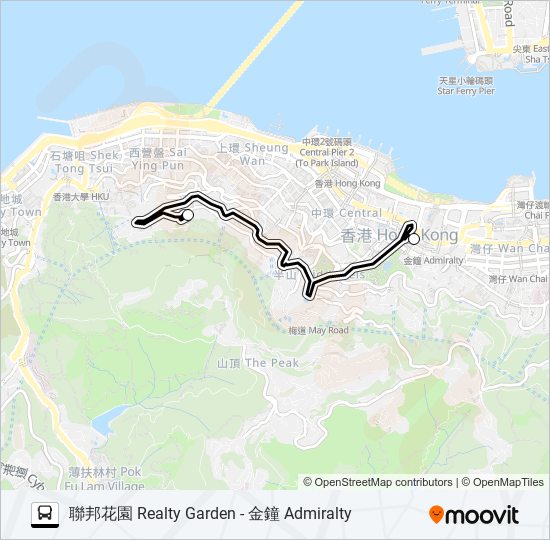 HR62 bus Line Map