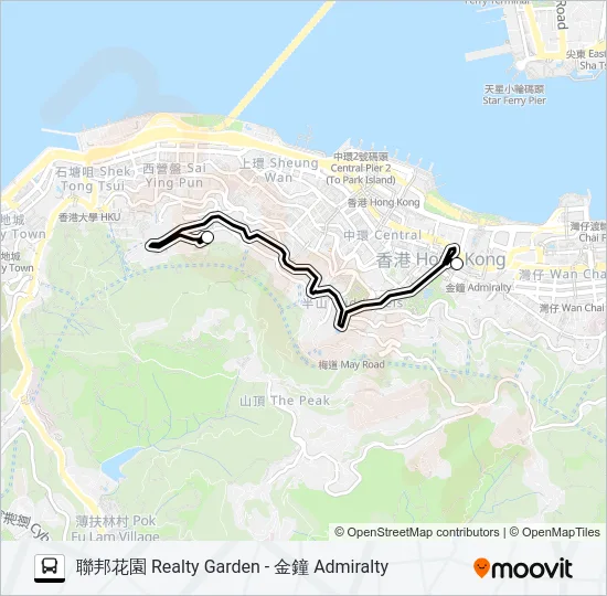 HR62 Bus Line Map