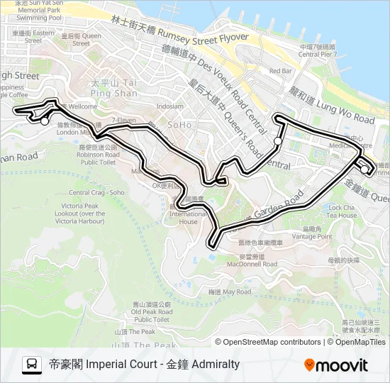 HR64 Bus Line Map