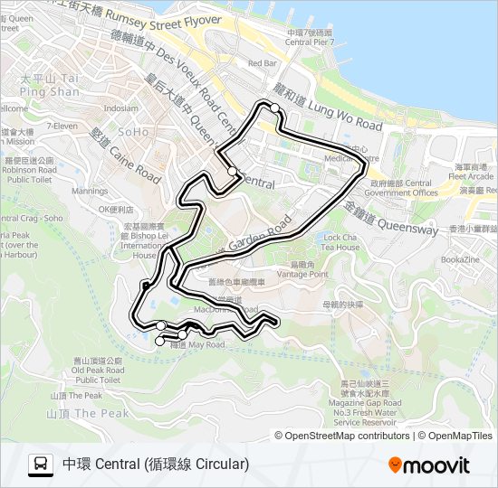 HR66 bus Line Map