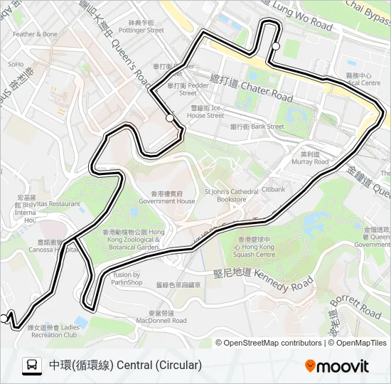HR67 Bus Line Map