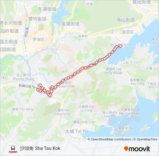 78K Bus Line Map
