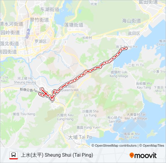 巴士78K的線路圖