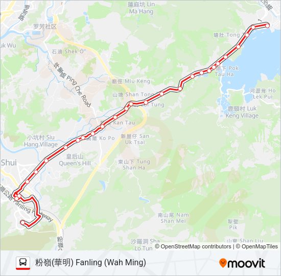 巴士78K的線路圖
