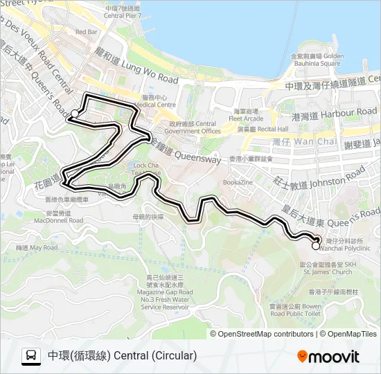 HR70 Bus Line Map