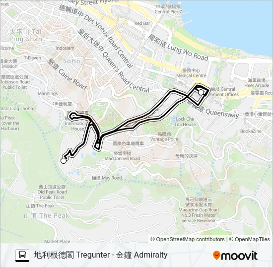 HR72 Bus Line Map