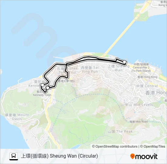 HR75 Bus Line Map