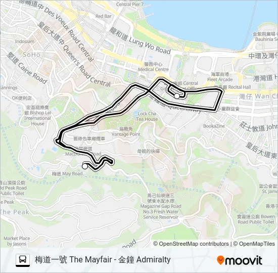 HR76 Bus Line Map