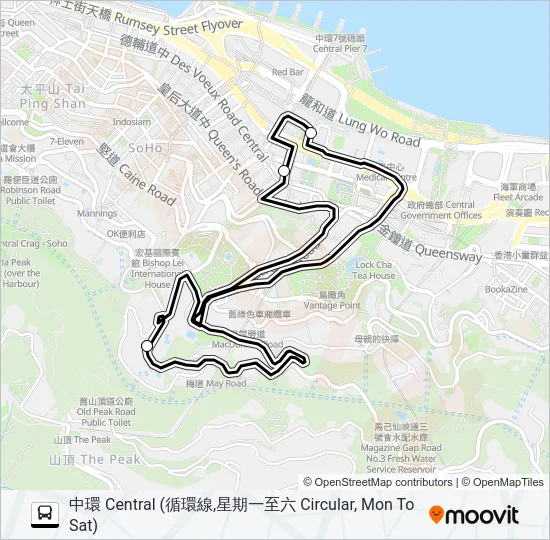 HR77 Bus Line Map