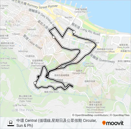 HR77 Bus Line Map
