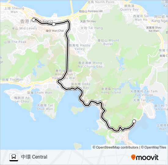 HR79 bus Line Map