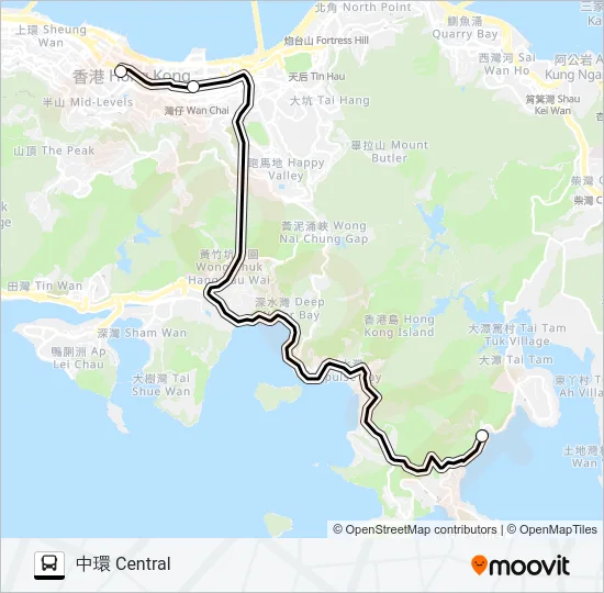 HR79 Bus Line Map