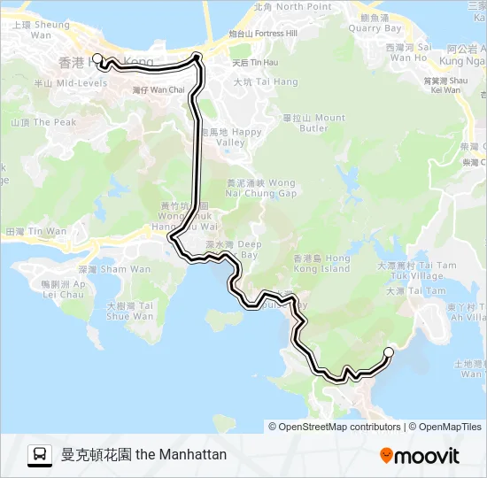 HR79 Bus Line Map