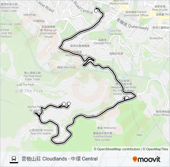 HR84 Bus Line Map