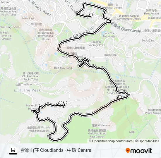 HR84 Bus Line Map
