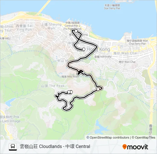 HR84 Bus Line Map