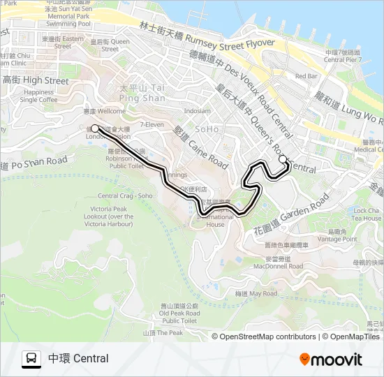 HR86 Bus Line Map