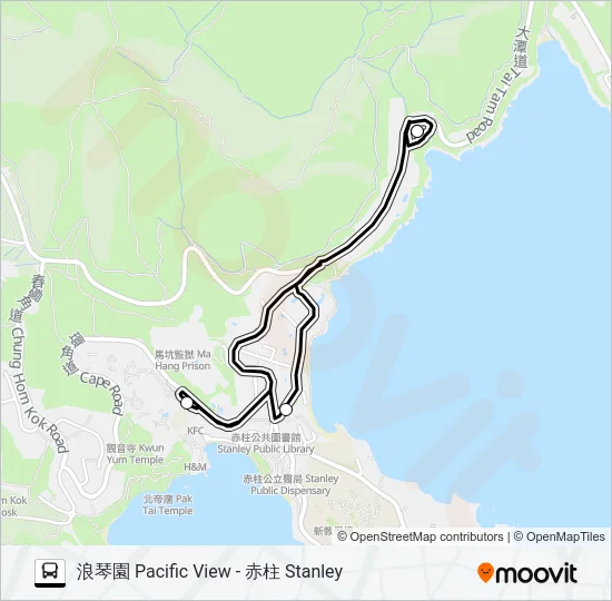 HR90 Bus Line Map