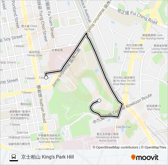 KR13 bus Line Map