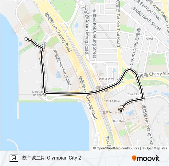 巴士KR15的線路圖